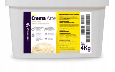 Crema Arte Krem biały o smaku kokosowym